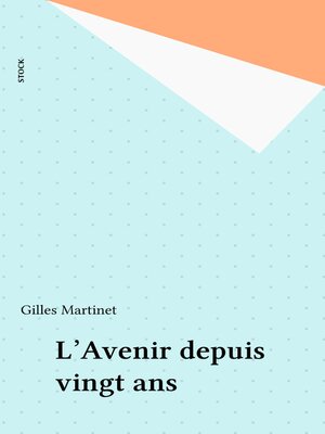 cover image of L'Avenir depuis vingt ans